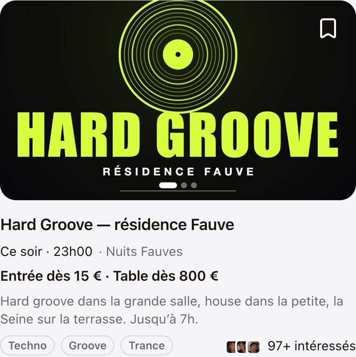 Hard Groove — résidence Fauve, Nuits Fauves